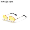 Lunettes de Soleil Femme KINGSEVEN – Polarisées, Design Ovale, Monture Légère, Verres Dégradés UV400